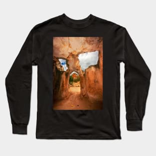 Rocky mask at Keslik Monastery - Cappadocia Long Sleeve T-Shirt